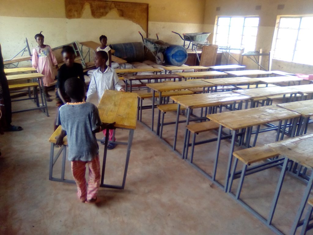 Chishipula School Receives New Desks Zambia’s Scholarship Fund